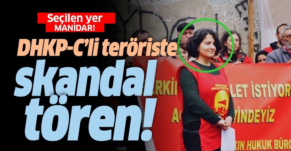 DHKPC'li Ebru Timtik'e İstanbul Barosu önünde skandal tören!