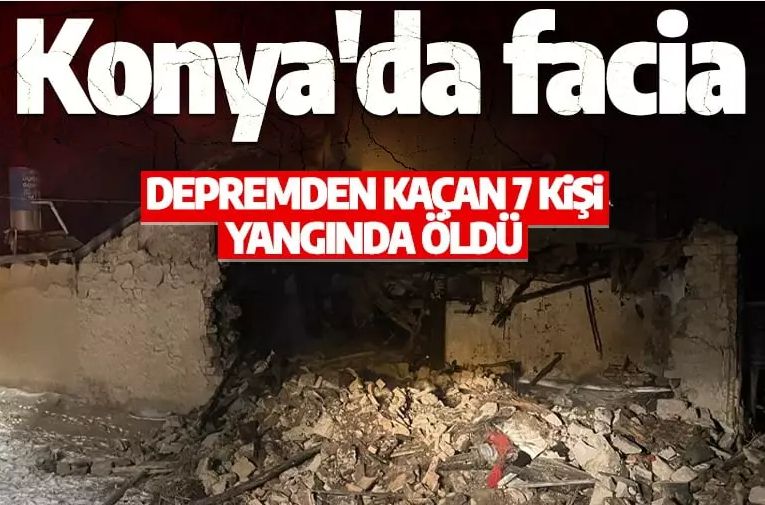 Gaziantep'teki depremden kaçmışlardı! Yangın çıkan evde 7 depremzede öldü