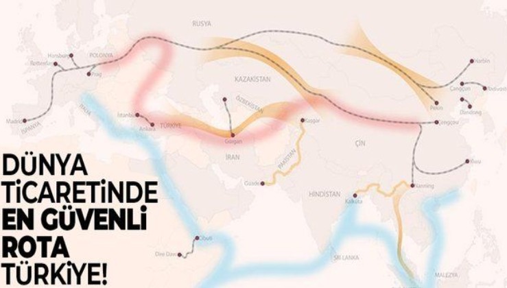 Dünya ticaretinde en güvenli rota Türkiye! İpek Yolu şahlanacak