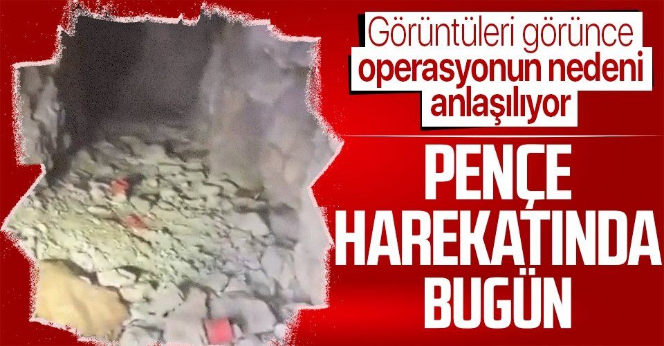 Milli Savunma Bakanlığı paylaştı: PençeYıldırım PençeŞimşek operasyonlarında içindeki mühimmatlarla birlikte mağara imha edildi