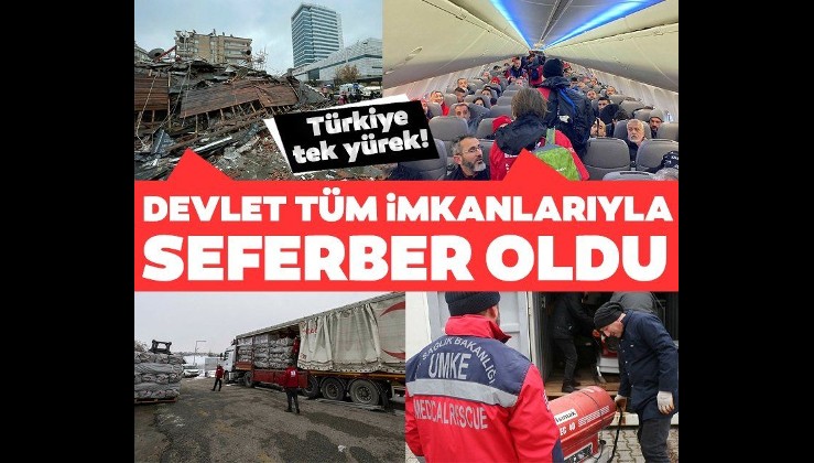 Türkiye tek yürek! Deprem bölgesine yardım seferberliği