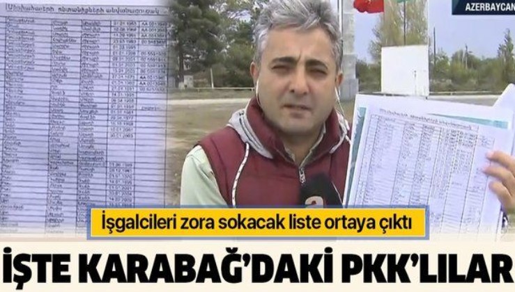İşte işgalci Ermenistan ordusunun PKK listesi! Karargahta ortaya çıktı