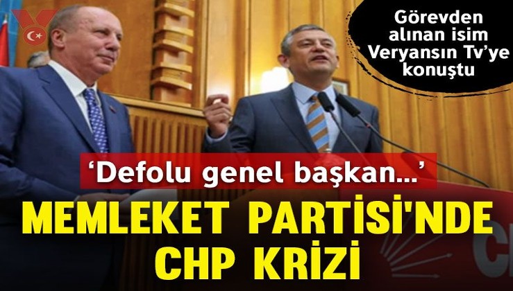 Memleket Partisi’nde ‘CHP’ krizi: ‘Defolu genel başkan Özgür Özel, partimizi tasfiye ediyor’