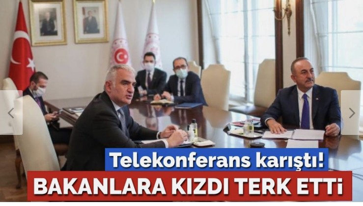 Telekonferans karıştı… AKP’li başkan bakanlara kızıp toplantıyı terk etti