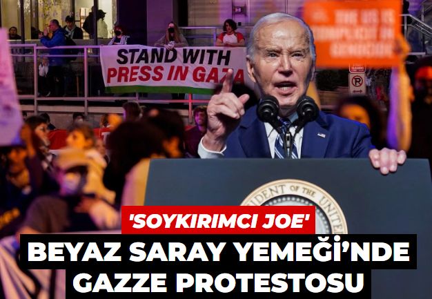 Beyaz Saray Muhabirleri Yemeği’nde Gazze protestosu: Biden'a 'Soykırımcı Joe' tepkisi yükseldi