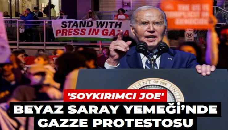 Beyaz Saray Muhabirleri Yemeği’nde Gazze protestosu: Biden'a 'Soykırımcı Joe' tepkisi yükseldi