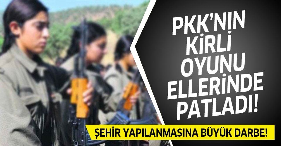 PKK'nın kirli oyunu ellerinde patladı! Ailelerin yardımıyla şehir yapılanması çökertildi