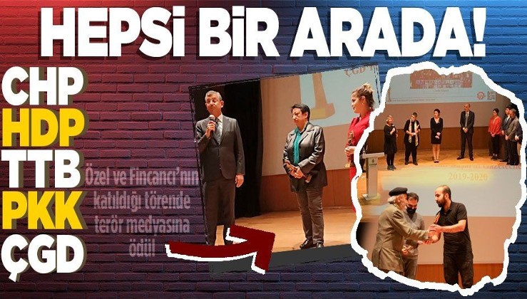 CHP’li Özel ve HDP Sözcüsü Günay da katıldı: PKK’nın yayın organlarına ödül