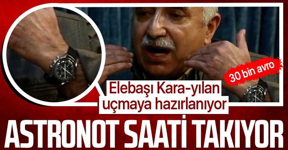 İnde yaşayan bölücü terör örgütü PKK'nın teröristbaşı Murat Karayılan’ın saatinin fiyatı dudak uçuklattı