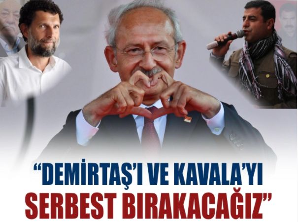 Kılıçdaroğlu iktidar vaatlerini açıkladı: Demirtaş’ı da Kavala’yı da serbest bırakacağız
