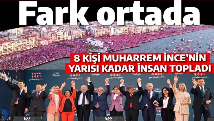 İzmirliler küstü: Kordon'a Muharrem İnce'nin yarısı kadar insan toplayabildiler