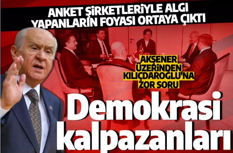 MHP Lideri Bahçeli'den altılı masaya sert tepki: Demokrasi kalpazanları