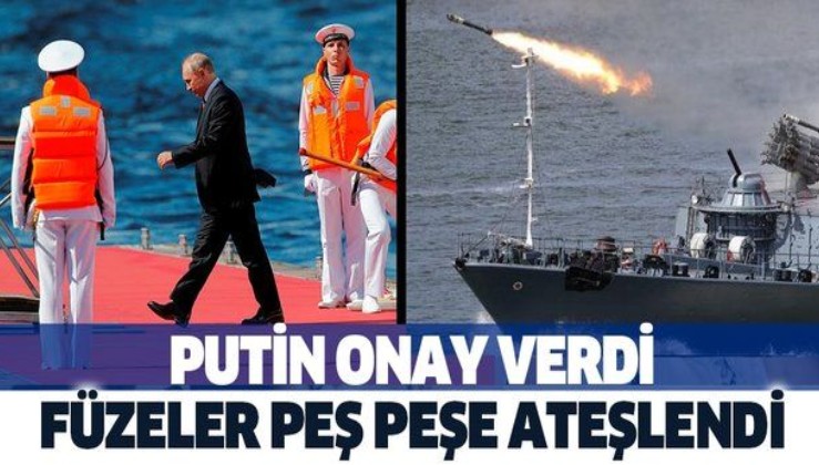 Putin onay verdi füzeler peş peşe ateşlendi!