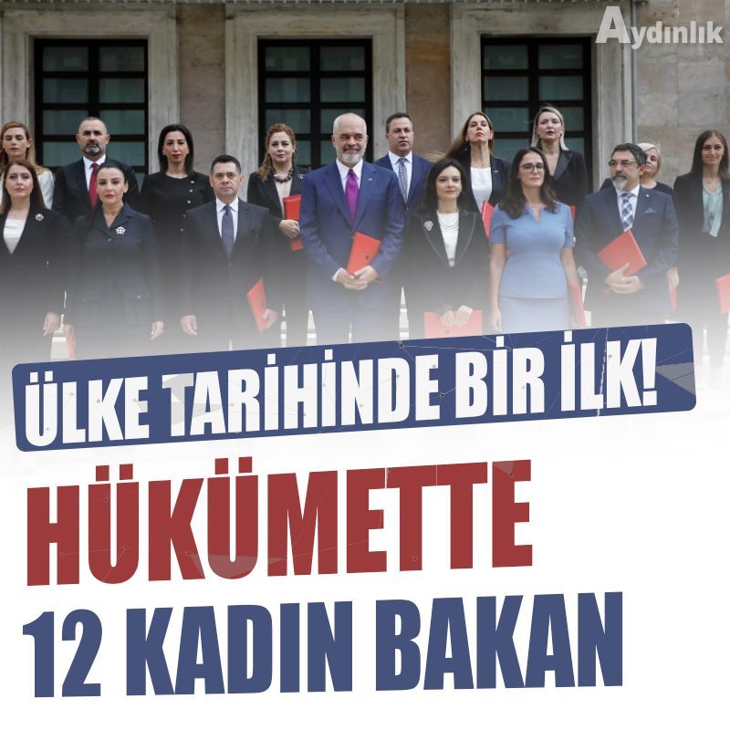 Arnavutluk'ta ülke tarihinde ilk: Hükümette 12 kadın bakan
