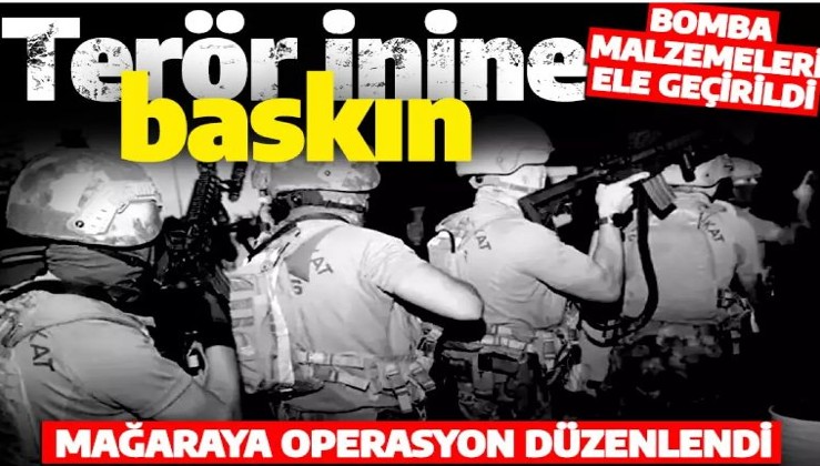 İzmir'de DEAŞ operasyonu! Mağaraya yapılan baskında patlayıcı ve silah ele geçirildi