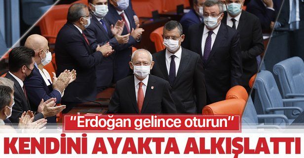 Kılıçdaroğlu'nu ayakta alkışlayan CHP'li vekiller, Cumhurbaşkanı Meclis'e girince ayağa kalkmadı