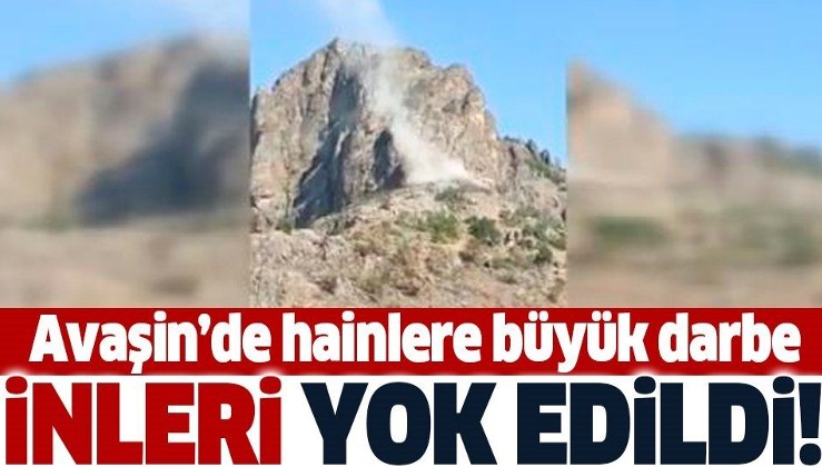 Avaşin bölgesinde PKK'ya ait mağara kullanılamaz hale getirildi