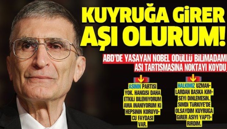 Türkiye’nin yürüttüğü aşı politikasına Nobel ödüllü Türk bilim insanı Prof. Dr. Aziz Sancar’dan destek
