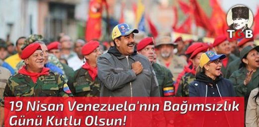Emperyalizme karşı direnen Venezuela'nın Bağımsızlık Günü Kutlu Olsun!