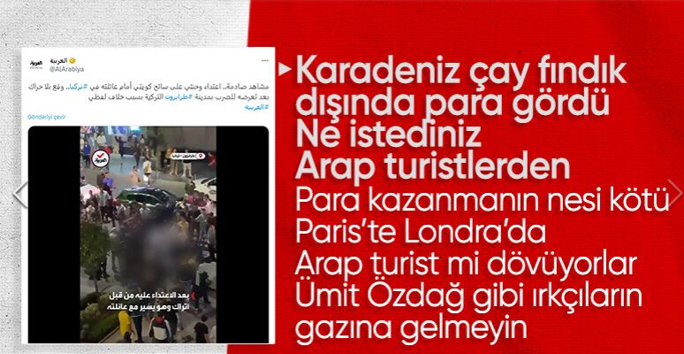 Trabzon'da Arap turiste yumruklu saldırı Arap basınında
