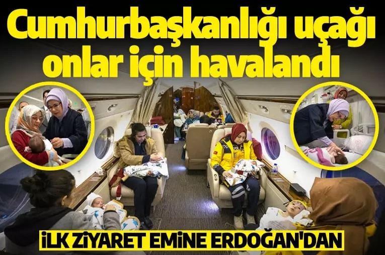 Emine Erdoğan depremzede bebekleri ziyaret etti! 'Devletimizin emin ellerindeler'