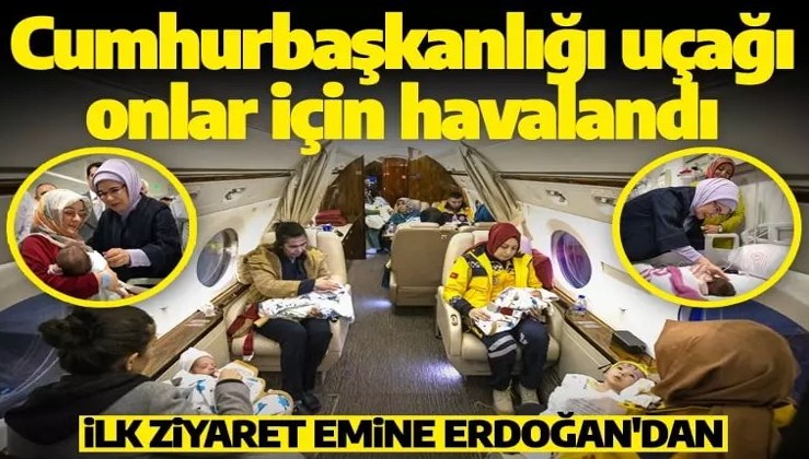 Emine Erdoğan depremzede bebekleri ziyaret etti! 'Devletimizin emin ellerindeler'