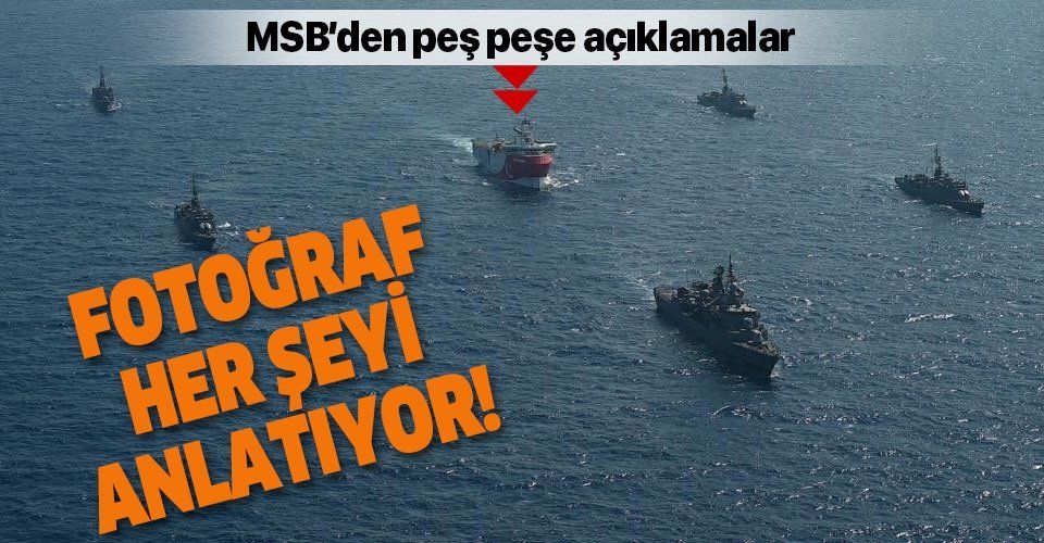 Milli Savunma Bakanlığı: Oruç Reis araştırma gemisine Türk Deniz Kuvvetleri tarafından refakat ve koruma