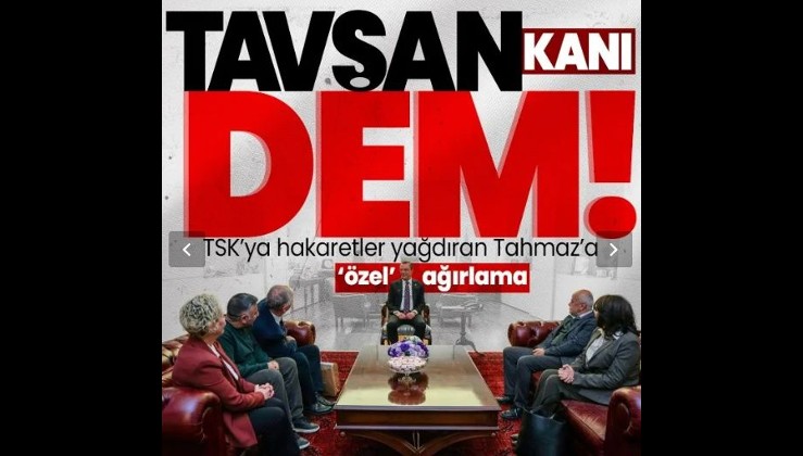 Özgür Özel Türk ordusunu Nazilere benzeten Hakan Tahmaz'ı CHP Genel Merkezi'nde ağırladı!