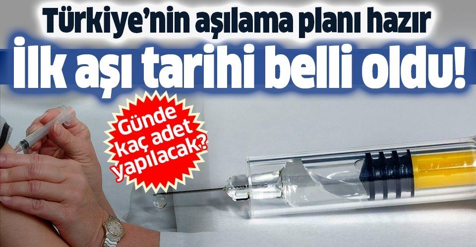 SON DAKİKA: Türkiye'nin aşılama planı hazır: Koronavirüse karşı ilk aşı için tarih belli oldu!