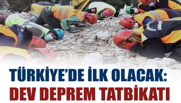 Kağıthane’de dev deprem tatbikatı: Türkiye’de ilk olacak
