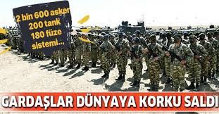 Türkiye ve Azerbaycan dünyaya korku saldı! 2 bin 600 asker 200 tank...