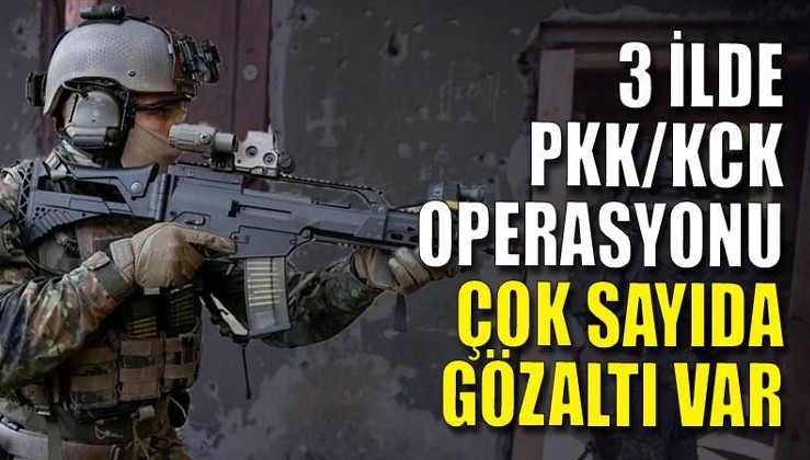 3 ilde PKK/KCK operasyonu: 60 gözaltı