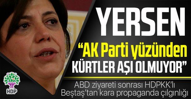 PKK destekçisi HDP'li Meral Danış Beştaş, AK Parti yüzünden Kürtlerin aşı olmadığını iddia etti