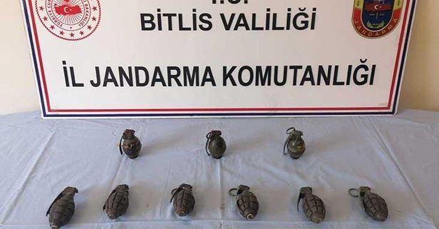 Son dakika: Bitlis'te PKK'ya ait el bombaları ele geçirildi