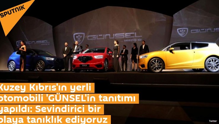 Kuzey Kıbrıs'ın yerli otomobili 'GÜNSEL'in tanıtımı yapıldı: Sevindirici bir olaya tanıklık ediyoruz