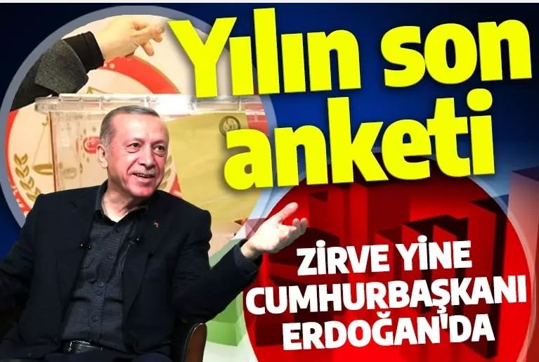 Yılın son anketinde zirve Cumhurbaşkanı Erdoğan'da! Kılıçdaroğlu'nun oylarında dikkat çeken düşüş