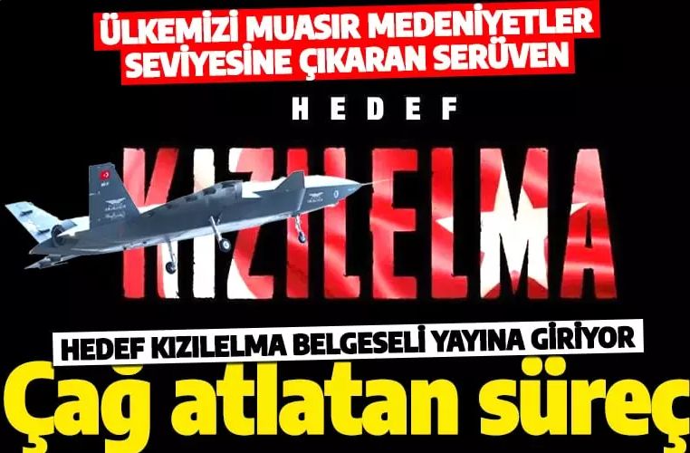 Türkiye'yi muasır medeniyetler seviyesine çıkaran serüven! Hedef KIZILELMA belgeseli yayına giriyor