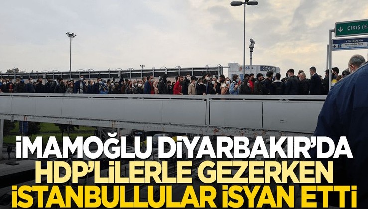 İmamoğlu HDP'lilerle takılırken, İstanbullular isyan etti!