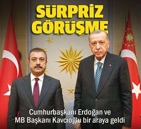 Cumhurbaşkanı Erdoğan Şahap Kavcıoğlu ile görüştü