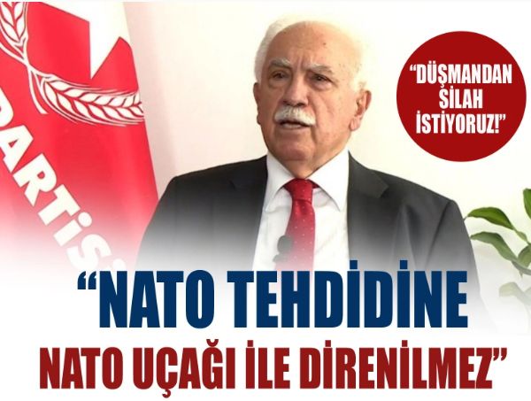 Vatan Partisi Genel Başkanı Perinçek: NATO tehdidine NATO uçağı ile direnilmez!