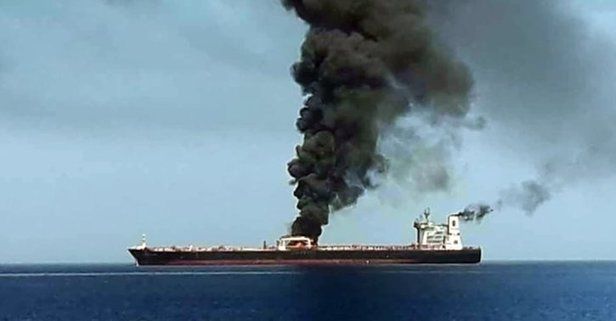 İsrail Savunma Bakanı Benny Gantz, gemiyi hedef alan patlamanın arkasında İran'ı gösterdi
