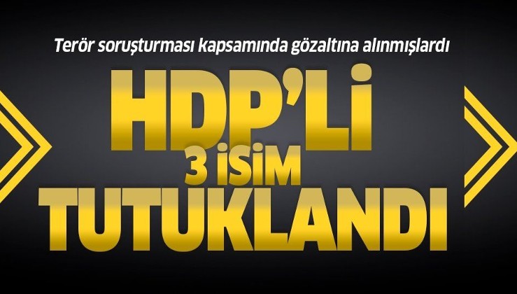 HDP'li belediye başkanları tutuklandı.