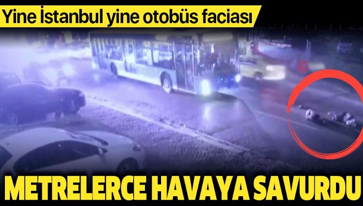 Son dakika: İstanbul'da halk otobüsü dehşeti kamerada! Turistler neye uğradığını şaşırdı.