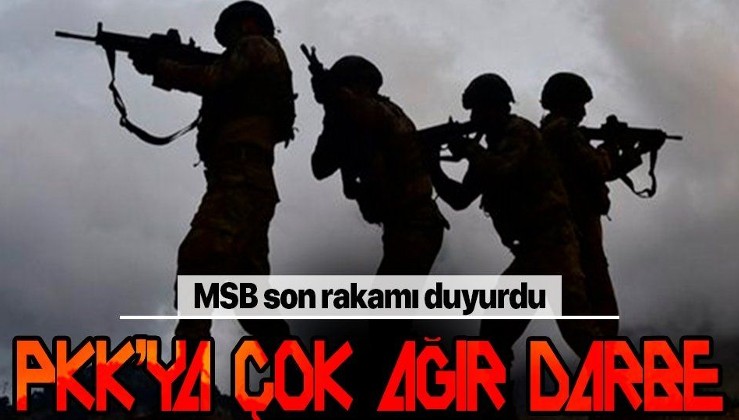 Son dakika: MSB son rakamı duyurdu! PKK'ya çok ağır darbe