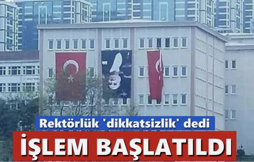 Görüntü tepki çekmişti… Ters asılan Atatürk posteriyle ilgili işlem başlatıldı