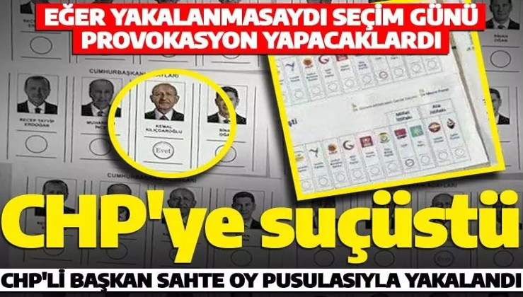 Konya'da sahte oy şoku! CHP'li ilçe Başkanın aracından oy pusulalarının örneği çıktı!