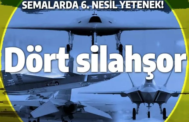Türkiye'nin havadaki DÖRT SİLAHŞORU: KAAN, HÜRJET, ANKA3 ve KIZILELMA!