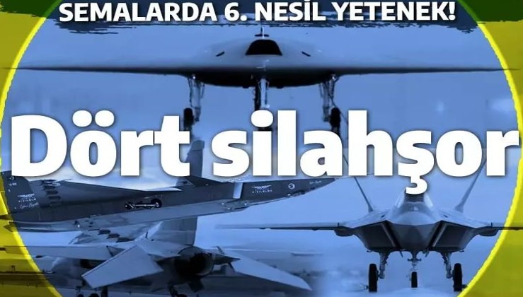 Türkiye'nin havadaki DÖRT SİLAHŞORU: KAAN, HÜRJET, ANKA-3 ve KIZILELMA!