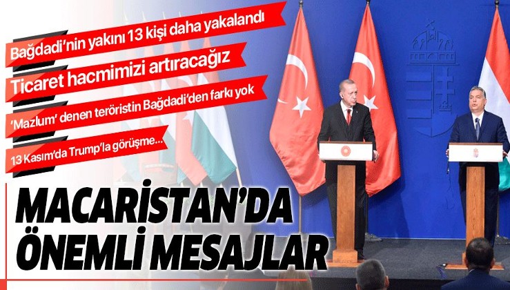 Erdoğan ile Macaristan Başbakanı Viktor Orban'dan ortak basın toplantısı.