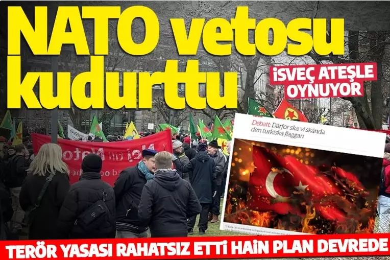 İsveç'te kriz çıkaracak alçak plan: Türk bayrağını yakacaklar